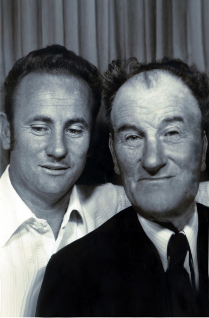 Mike with father, Willie Coyle