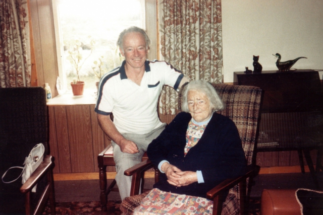 Mike Coyle with his mother, Mary
