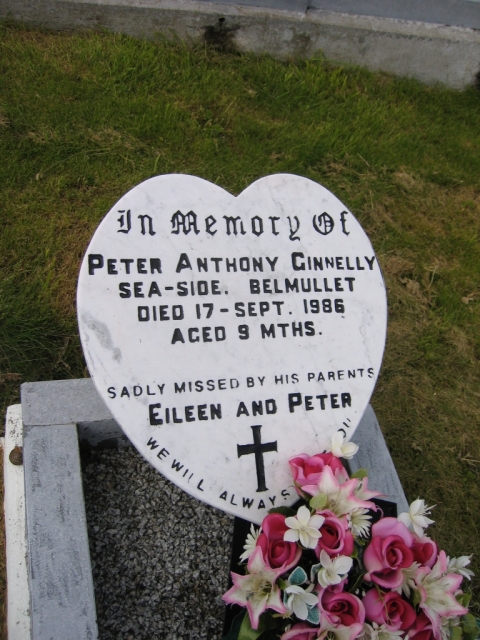 Ginnelly Peter Anthony son of Eileen and Peter